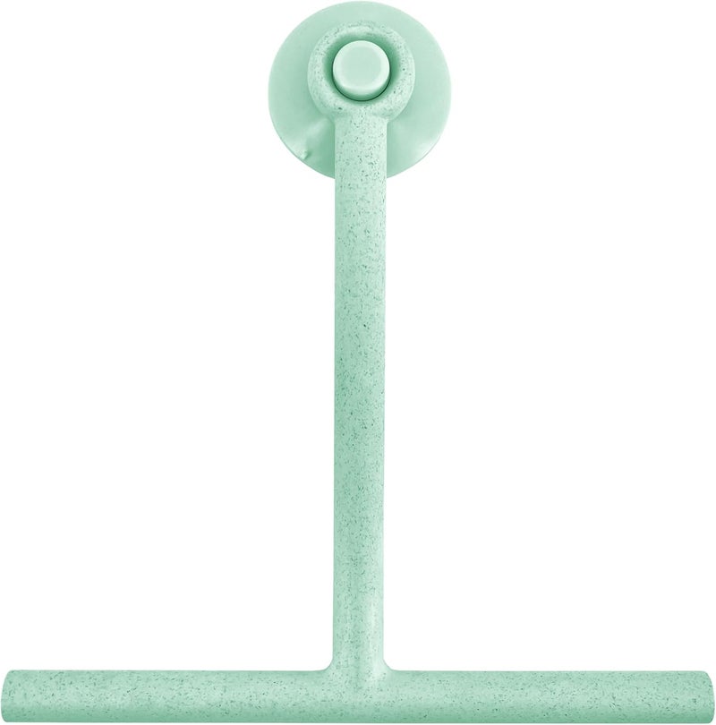Splash Home Jasmine Bamboo Fiber Shower Squeegee, Blue - Image 1